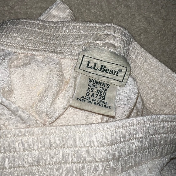 LL Bean silk leggings, warm, like new! - Picture 2 of 3